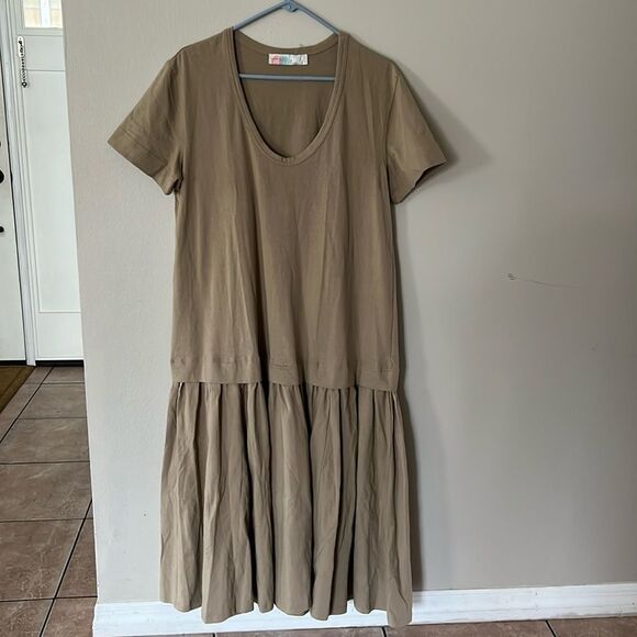 NWOT Free People Beach Cotton Oversized Midi Dress - Picture 1 of 6